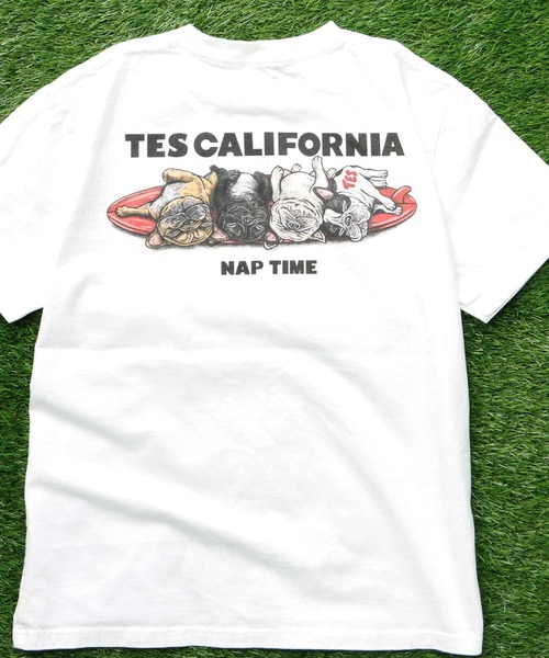 The Endless Summer（エンドレスサマー）の「TES 4BUHI NAP TIME T-SHIRT / Tシャツ（Tシャツ/カットソー・メンズ・グリーン系その他3/アイボリー/グレー/ホワイト・LARGE/X-LARGE/XX-LARGE/SMALL/MEDIUM）」の8枚目の写真