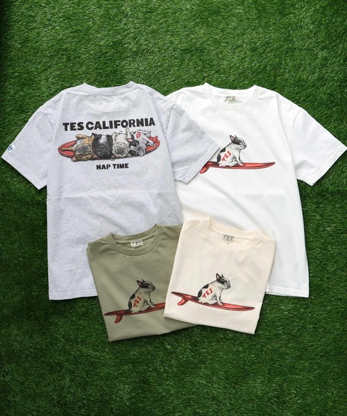 The Endless Summer（エンドレスサマー）の「TES 4BUHI NAP TIME T-SHIRT / Tシャツ（Tシャツ/カットソー・メンズ・グリーン系その他3/アイボリー/グレー/ホワイト・LARGE/X-LARGE/XX-LARGE/SMALL/MEDIUM）」の19枚目の写真