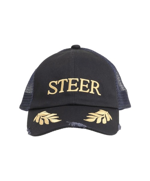 jouetie（ジュエティ）の「ヴィンテージライクロゴメッシュキャップ（キャップ・レディース・ネイビー/ベージュ/ピンク・FREE）」の7枚目の写真