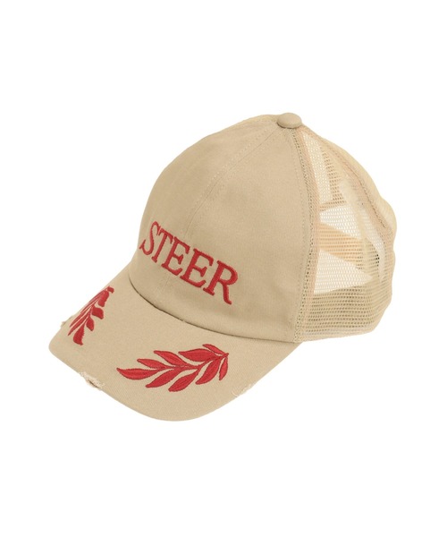 jouetie（ジュエティ）の「ヴィンテージライクロゴメッシュキャップ（キャップ・レディース・ネイビー/ベージュ/ピンク・FREE）」の13枚目の写真