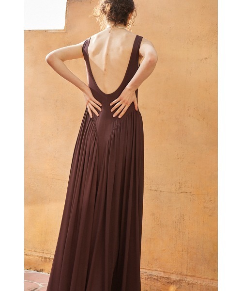 Vera Open Back Dress タンクカットロングドレス（ワンピース
