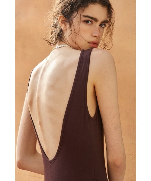 Vera Open Back Dress タンクカットロングドレス（ワンピース