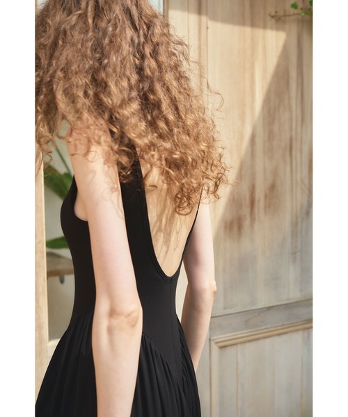 Vera Open Back Dress タンクカットロングドレス（ワンピース