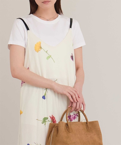 miette(ミエット)の「プリントチュールダブルストラップワンピース(ワンピース・レディース・ブラック/アイボリー・FREE)」の8枚目の写真
