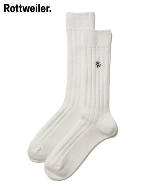 ROTTWEILER（ロットワイラー）の「【ROTTWEILER / ロットワイラー】R9 PURPLE SOX[RW24A0744]（ソックス/靴下・メンズ・ホワイト・ONE）」の2枚目の写真