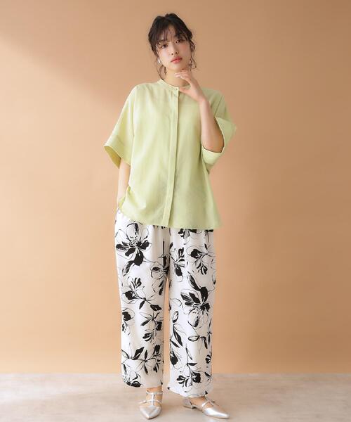 THE SHOP TK （ザ ショップ ティーケー ）の「ドルマンブラウス【7色展開/洗濯機OK/体型カバー】（シャツ/ブラウス・レディース・スミクロ/ベージュ/ピンク系1/オフホワイト/イエロー系その他/サックスブルー/ブラック系9・12/13）」の18枚目の写真