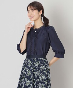 ブラウス シャツ レースコンビセーラーカラー ブラウス レディース 組曲 ブラウス シャツ レースコンビセーラーカラー レディース