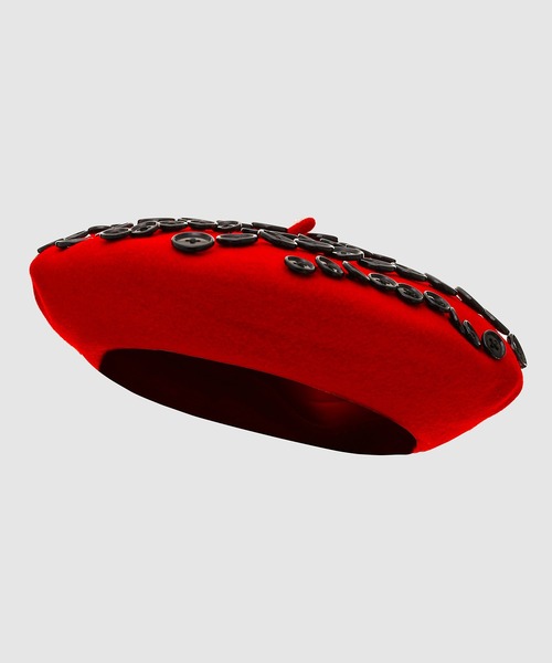 TAKAHIROMIYASHITATheSoloIst.（タカヒロミヤシタザソロイスト）の「beret.(12inc) "super lujo"（ハンチング/ベレー帽・メンズ・ネイビー/レッド/ブラック・ONE SIZE）」の3枚目の写真