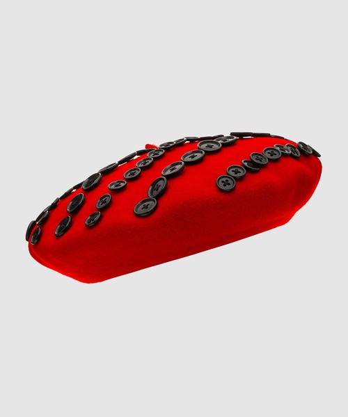 TAKAHIROMIYASHITATheSoloIst.（タカヒロミヤシタザソロイスト）の「beret.(12inc) "super lujo"（ハンチング/ベレー帽・メンズ・ネイビー/レッド/ブラック・ONE SIZE）」の4枚目の写真