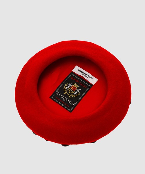 TAKAHIROMIYASHITATheSoloIst.（タカヒロミヤシタザソロイスト）の「beret.(12inc) "super lujo"（ハンチング/ベレー帽・メンズ・ネイビー/レッド/ブラック・ONE SIZE）」の6枚目の写真