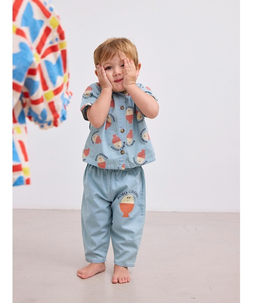 BOBO CHOSES(ボボショーズ)の「Morning Egg denim pants(その他ベビーウェア・キッズ・サックスブルー・80/90)」の5枚目の写真