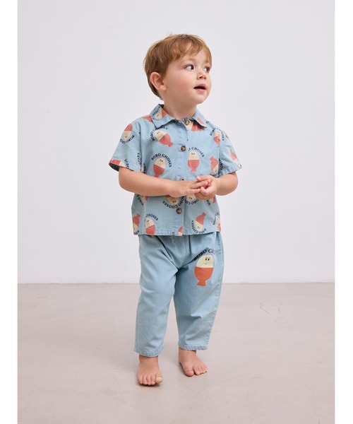 BOBO CHOSES(ボボショーズ)の「Morning Egg denim pants(その他ベビーウェア・キッズ・サックスブルー・80/90)」の2枚目の写真