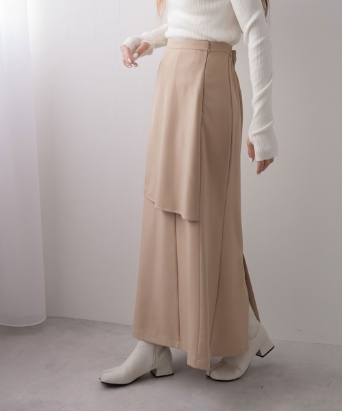 セール】ハイウエストフレアラップスカート【セットアップ可】【サイズ