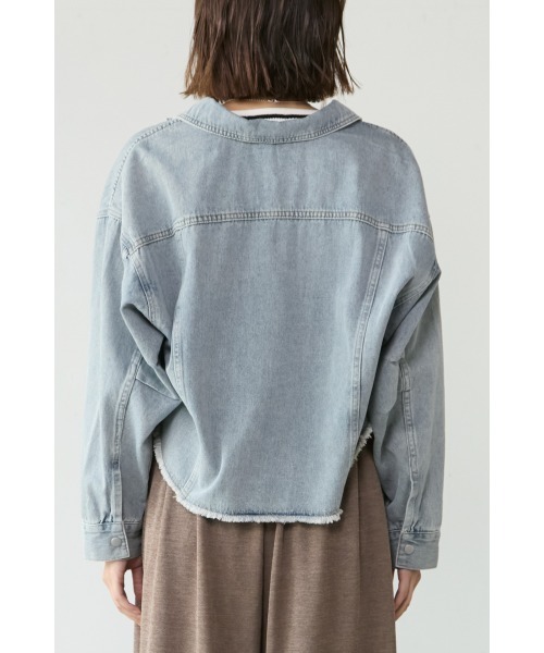 M.deux(エムドゥ)の「◎デニムショートジャケット◎(デニムジャケット・レディース・サックスブルー・MEDIUM)」の9枚目の写真