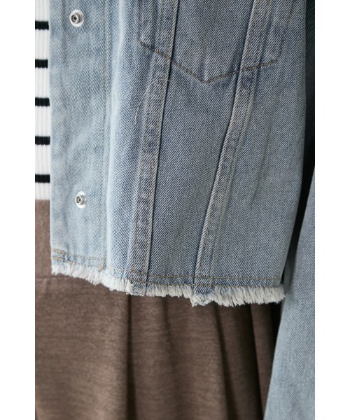 M.deux(エムドゥ)の「◎デニムショートジャケット◎(デニムジャケット・レディース・サックスブルー・MEDIUM)」の7枚目の写真