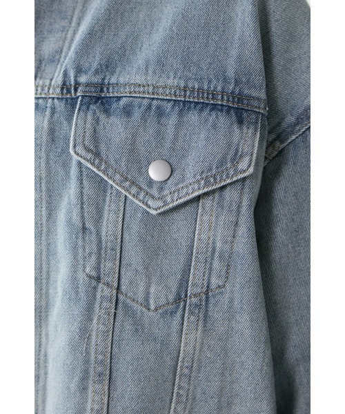 M.deux(エムドゥ)の「◎デニムショートジャケット◎(デニムジャケット・レディース・サックスブルー・MEDIUM)」の6枚目の写真