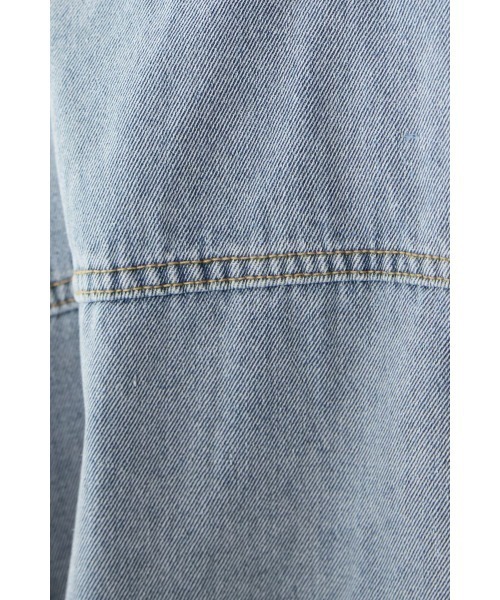 M.deux(エムドゥ)の「◎デニムショートジャケット◎(デニムジャケット・レディース・サックスブルー・MEDIUM)」の4枚目の写真