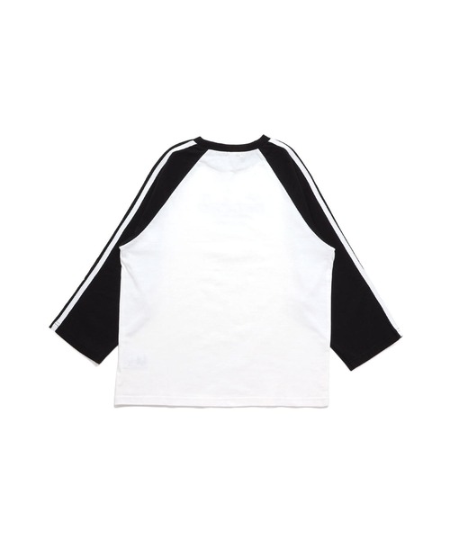 JENNI love（ジェニィラブ）の「【コットン100％】そでラインラグランロング丈ロンT（Tシャツ/カットソー・キッズ・チャコールグレー/ブラック/サックスブルー・130cm/140cm/150cm/160cm）」の18枚目の写真