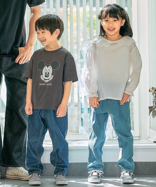 FOUND GOOD（ファウンドグッド）の「G/スカラップブラウス（シャツ/ブラウス・キッズ・ホワイト系5/ブラック・140cm/130cm/150cm/120cm）」の3枚目の写真