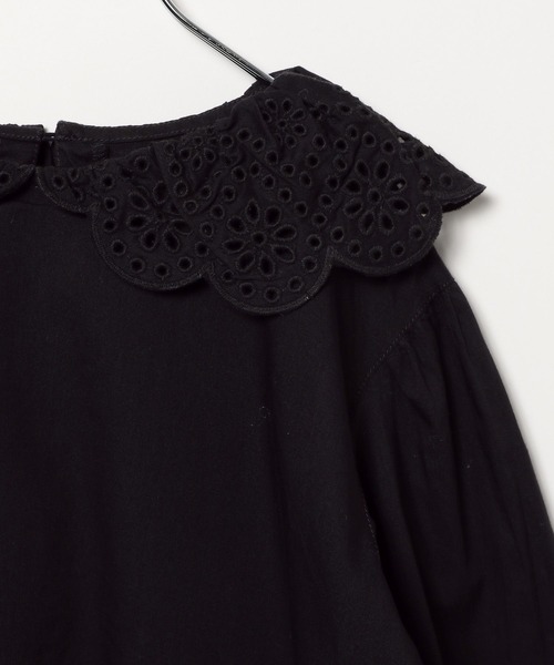 FOUND GOOD（ファウンドグッド）の「G/スカラップブラウス（シャツ/ブラウス・キッズ・ホワイト系5/ブラック・140cm/130cm/150cm/120cm）」の20枚目の写真