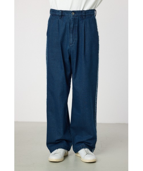 RODEO CROWNS WIDE BOWL（ロデオクラウンズワイドボウル）の「フリンジストレートデニムパンツ（デニムパンツ・メンズ・ブルー/ブラック・MEDIUM/LARGE）」の14枚目の写真