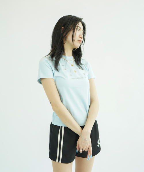 Kijun(キジュン)の「Kijun/キジュン Planet T-Shirt(Tシャツ/カットソー・レディース・スカイブルー/ホワイト・SMALL)」の3枚目の写真