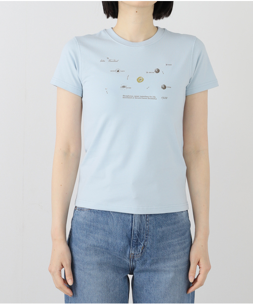 Kijun(キジュン)の「Kijun/キジュン Planet T-Shirt(Tシャツ/カットソー・レディース・スカイブルー/ホワイト・SMALL)」の15枚目の写真