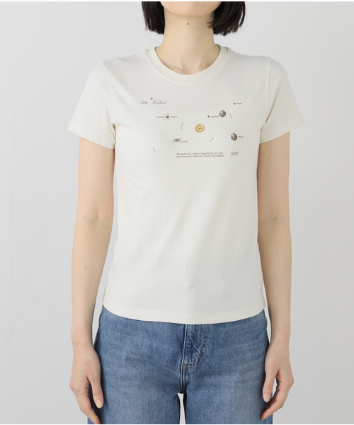 Kijun(キジュン)の「Kijun/キジュン Planet T-Shirt(Tシャツ/カットソー・レディース・スカイブルー/ホワイト・SMALL)」の8枚目の写真