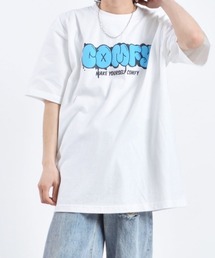【MODISH GAZE】COMFYグラフィックプリントTシャツ(CP)