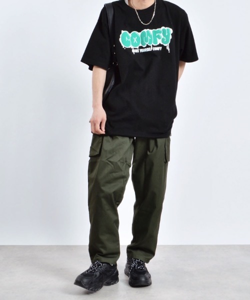 MODISH GAZE(モディシュガゼ)の「【MODISH GAZE】COMFYグラフィックプリントTシャツ(CP)(Tシャツ/カットソー・レディース・ブラック/ホワイト・L/XL/M)」の13枚目の写真