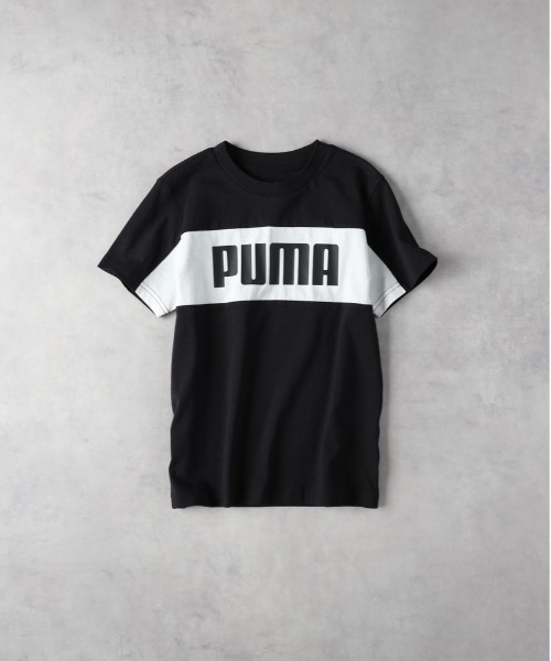 PUMA（プーマ）の「【PUMA】ブロック切り替えＴシャツ（Tシャツ/カットソー・キッズ・ブラック/オレンジ/ネイビー・160/150/140/130）」の2枚目の写真