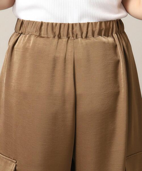 ITS'DEMO（イッツデモ）の「【ウエストゴム／手洗い可】サテンパンツ（その他パンツ・レディース・ナチュラル/キャメル・00）」の16枚目の写真