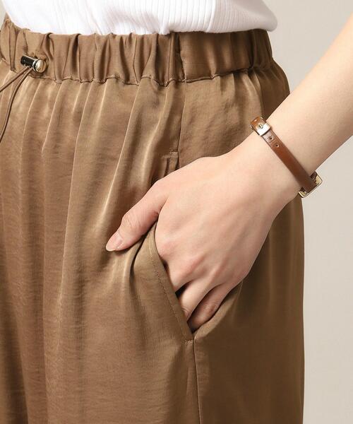 ITS'DEMO（イッツデモ）の「【ウエストゴム／手洗い可】サテンパンツ（その他パンツ・レディース・ナチュラル/キャメル・00）」の17枚目の写真