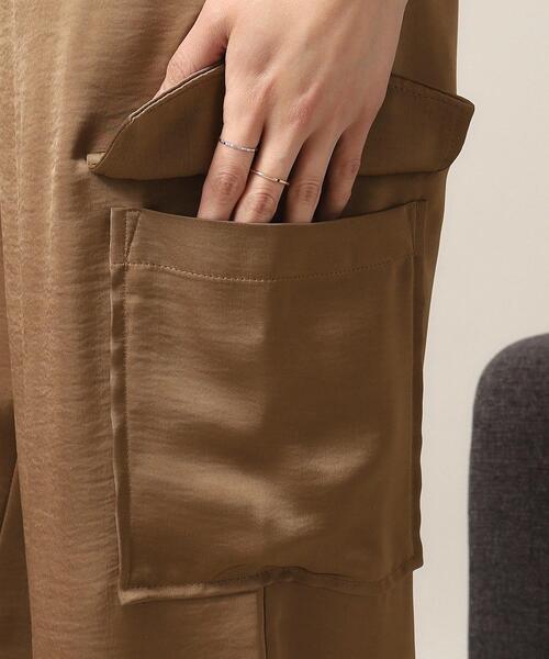 ITS'DEMO（イッツデモ）の「【ウエストゴム／手洗い可】サテンパンツ（その他パンツ・レディース・ナチュラル/キャメル・00）」の19枚目の写真