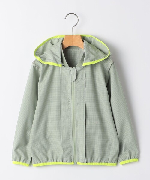 SHIPS（シップス）の「SHIPS KIDS:140～160cm /〈UVカット〉ジップ パーカー（パーカー・キッズ・ベージュ/ライトグリーン・140/150/160）」の9枚目の写真