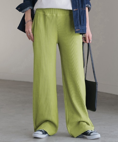 HUG.U（ハグユー）の「マタニティOK 楽ゴム セルフカットパンツ（その他パンツ・レディース・ブラック/イエロー/グリーン/ブルー/グレー/ライトブラウン/グレイッシュベージュ/ワイン・S/M/L）」の7枚目の写真