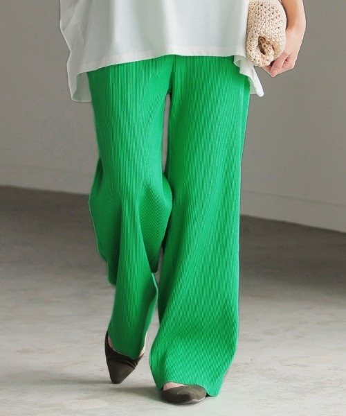 HUG.U（ハグユー）の「マタニティOK 楽ゴム セルフカットパンツ（その他パンツ・レディース・ブラック/イエロー/グリーン/ブルー/グレー/ライトブラウン/グレイッシュベージュ/ワイン・S/M/L）」の5枚目の写真