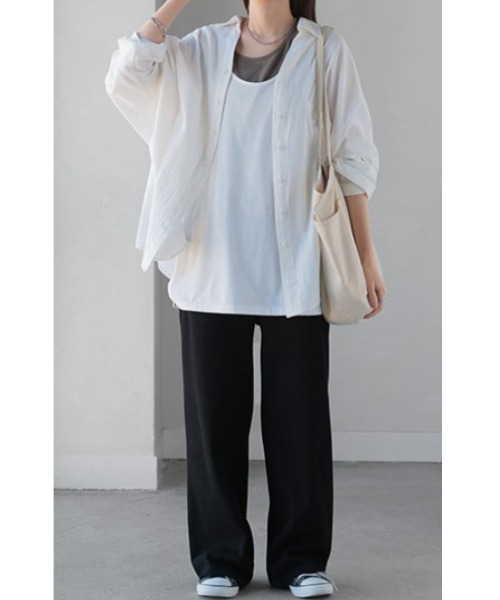 HUG.U（ハグユー）の「マタニティOK 楽ゴム セルフカットパンツ（その他パンツ・レディース・ブラック/イエロー/グリーン/ブルー/グレー/ライトブラウン/グレイッシュベージュ/ワイン・S/M/L）」の22枚目の写真