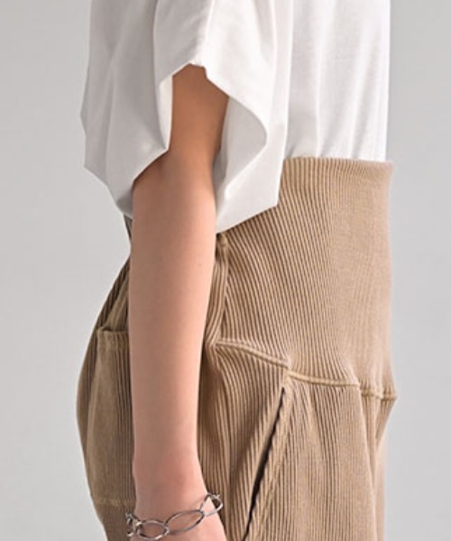 HUG.U（ハグユー）の「マタニティOK 楽ゴム セルフカットパンツ（その他パンツ・レディース・ブラック/イエロー/グリーン/ブルー/グレー/ライトブラウン/グレイッシュベージュ/ワイン・S/M/L）」の21枚目の写真