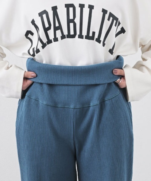 HUG.U（ハグユー）の「マタニティOK 楽ゴム セルフカットパンツ（その他パンツ・レディース・ブラック/イエロー/グリーン/ブルー/グレー/ライトブラウン/グレイッシュベージュ/ワイン・S/M/L）」の16枚目の写真