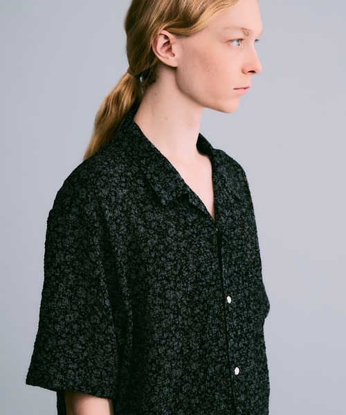 NOISE MAKER（ノイズメーカー）の「ストレッチシアーサッカーオープンカラーシャツ【MADE IN JAPAN】（シャツ/ブラウス・メンズ・グレー・L/M/XL）」の12枚目の写真