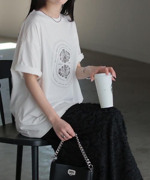 HUG.U(ハグユー)の「選べる プリントTシャツ 半袖ver.(Tシャツ/カットソー・レディース・A/E/B/C/D/F/G・FREE)」の1枚目の写真