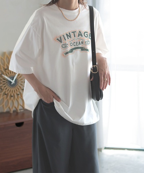 HUG.U(ハグユー)の「選べる プリントTシャツ 半袖ver.(Tシャツ/カットソー・レディース・A/E/B/C/D/F/G・FREE)」の6枚目の写真