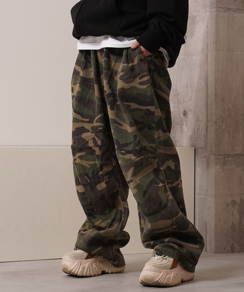 Laufer(ロイファー)の「【Laufer】 カモフラ柄 パラシュートパンツ / Camouflage Parachute Pants(その他パンツ・メンズ・グリーン系カモフラージュ/ブラウン系カモフラージュ・L/M)」の2枚目の写真