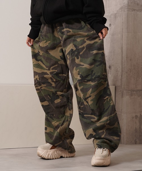 Laufer(ロイファー)の「【Laufer】 カモフラ柄 パラシュートパンツ / Camouflage Parachute Pants(その他パンツ・メンズ・グリーン系カモフラージュ/ブラウン系カモフラージュ・L/M)」の4枚目の写真