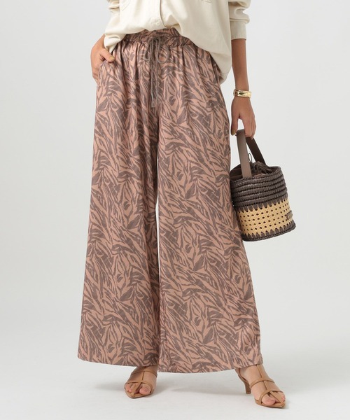 BAYFLOW（ベイフロー）の「[夏も快適な肌ざわり]アソート柄リラックスパンツ（その他パンツ・レディース・ブラック/グリーン/ピンク/ネイビー/ブルー/エンジ/ベージュ・SMALL/MEDIUM）」の17枚目の写真