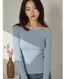 fifth | ラメリブオフショルトップス(Tシャツ/カットソー)