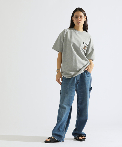 PARIS SAINT-GERMAIN（パリサンジェルマン）の「【Paris Saint-Germain】カレッジロゴ刺しゅう Tシャツ（Tシャツ/カットソー・メンズ・ブラック/ホワイト/ライトグレー・LARGE/MEDIUM/SMALL/X-LARGE）」の16枚目の写真