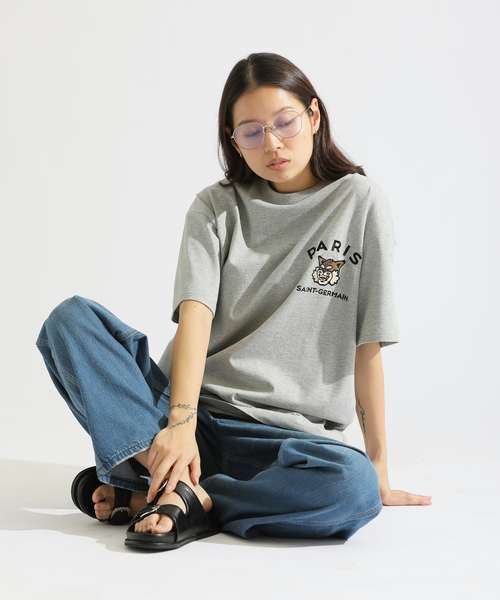 PARIS SAINT-GERMAIN（パリサンジェルマン）の「【Paris Saint-Germain】カレッジロゴ刺しゅう Tシャツ（Tシャツ/カットソー・メンズ・ブラック/ホワイト/ライトグレー・LARGE/MEDIUM/SMALL/X-LARGE）」の22枚目の写真