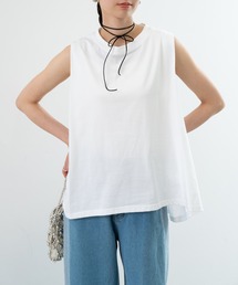 【TROISSIX by refinedworks】すっきり みえる ノースリーブ トップス